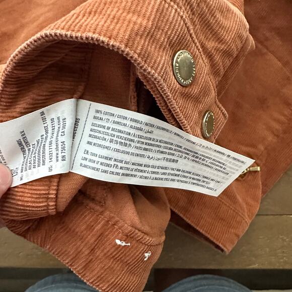 Abercrombie & Fitch Brown Corduroy Skirt 8 Womens - Picture 5 of 5